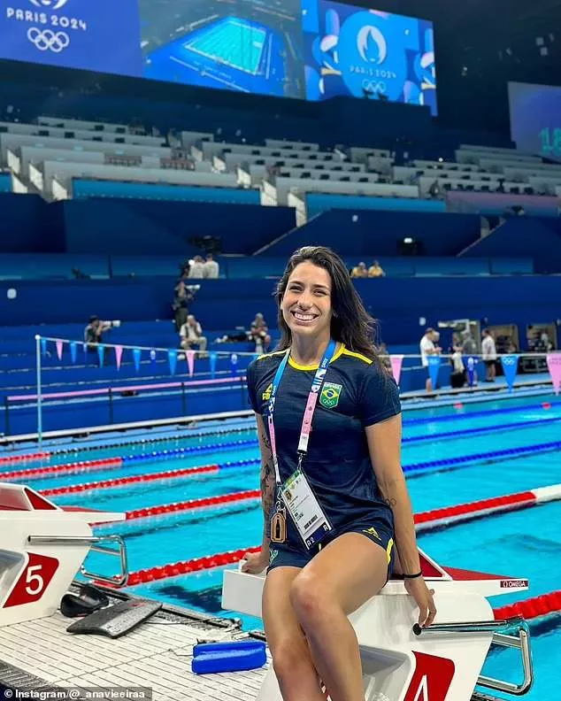 Brazilian swimmer banished from Olympic Games after sneaking out of the Village to go on a night out in Paris with her boyfriend