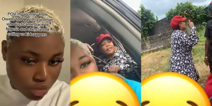 Nigerian lady shares moment abroad returnee mistakes passengers for kidnappers, shouts and speaks in tongues