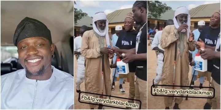 Drama as Verydarkman tests Prophet Fufeyin's miracle soap and water on disabled people amid N1 billion lawsuit