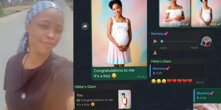 Nigerian mom's priceless reaction to AI-generated pregnancy photo of her daughter goes viral