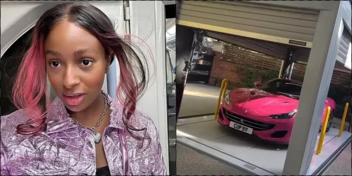DJ Cuppy dumps her pink Ferrari, says 'time to grow up'