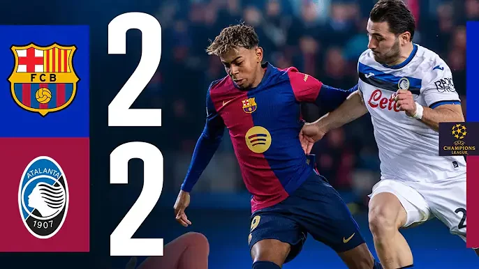 Barcelona 2 - 2 Atalanta (Jan-29-2025) Champions League Highlights