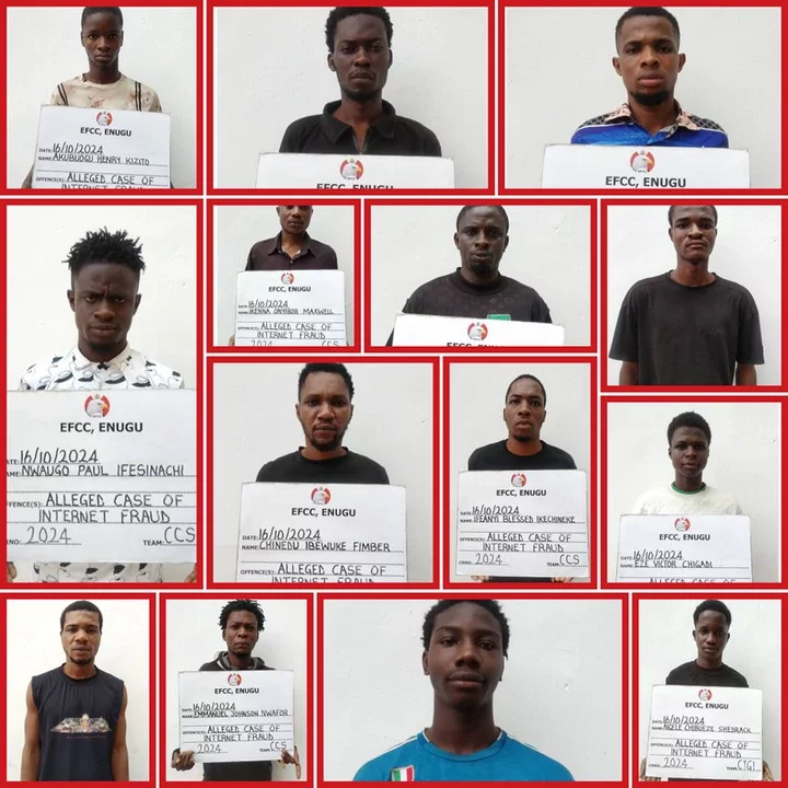 Court Sends 34 Internet Fraudsters to Jail in Awka (Photos)