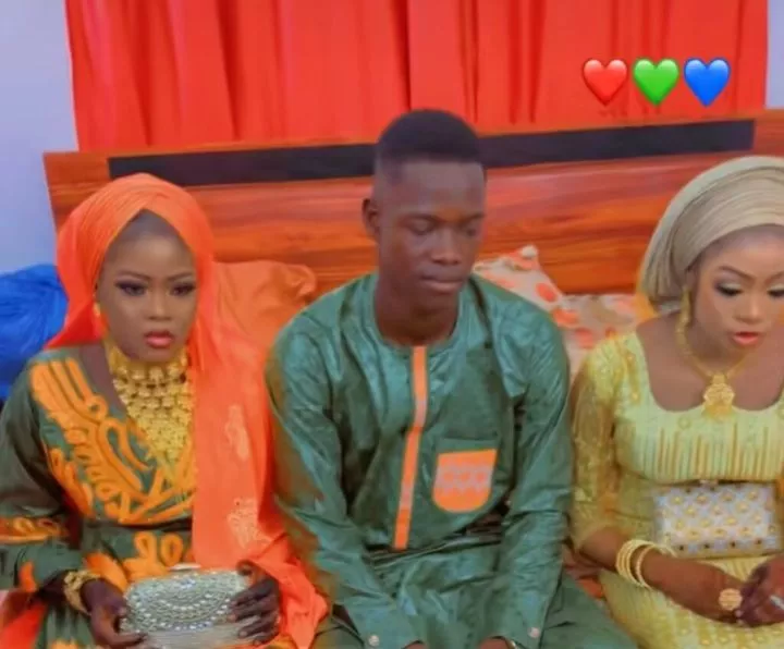 Young man goes viral after allegedly marrying three wives on the same day