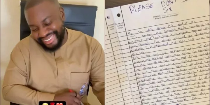 FUOYE lecturer shares love letter found in exam script
