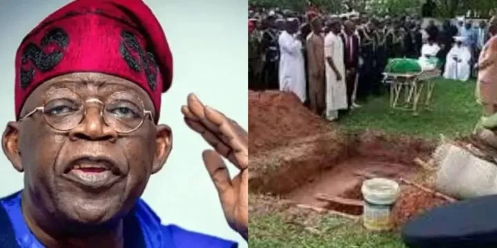 "The country is proud of the way President Bola Ahmed Tinubu was buried" - Akpabio slips