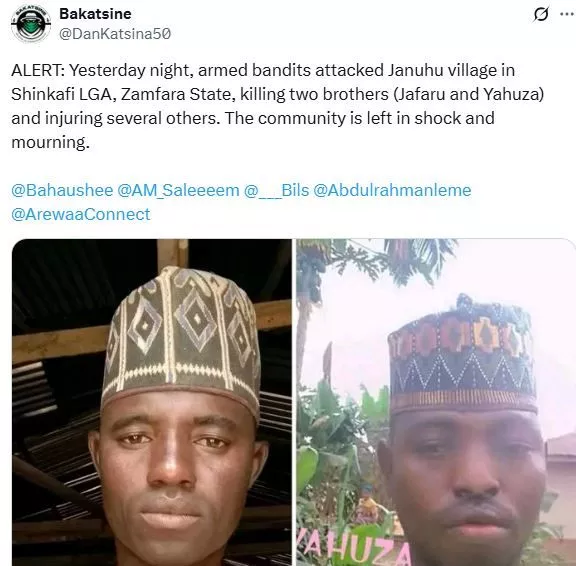 Bandits K!ll Two Brothers In Zamfara