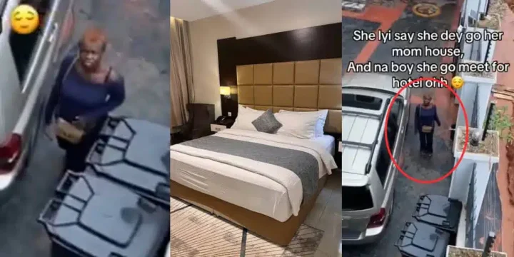 Man confronts girlfriend who claimed she was visiting mother but was spotted in hotel Man confronts girlfriend who claimed she was visiting mother but was spotted in hotel