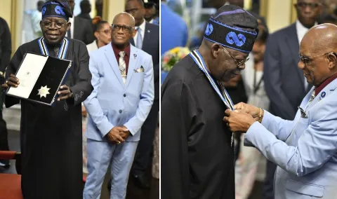 President Tinubu bags Knight Commander title in Saint Lucia (photos)