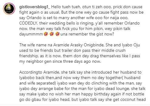 Iyabo Ojo called out over alleged fight with friend who warned to stay off her man