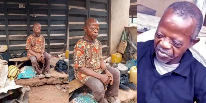 "It's shocking" - Netizens react with disbelief as Kenneth Aguba reportedly becomes homeless; sleeps on streets (Photos)