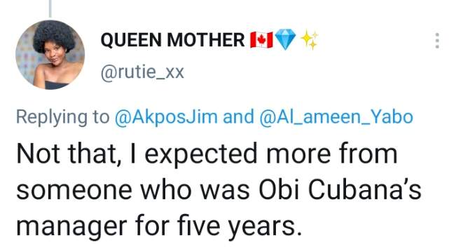 I expected better - Lady who met Obi Cubana's alleged manager expresses disappointment as she reveals where he lives