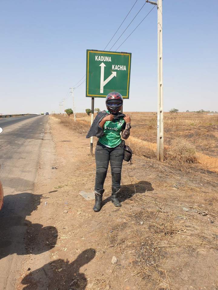 Lady travels across 22 states in Nigeria on bike in seven days