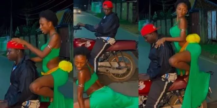 "Who no like better thing?" - Reactions as Korra Obidi reveals what Okada man requested from her after twerking on his bike (Video)