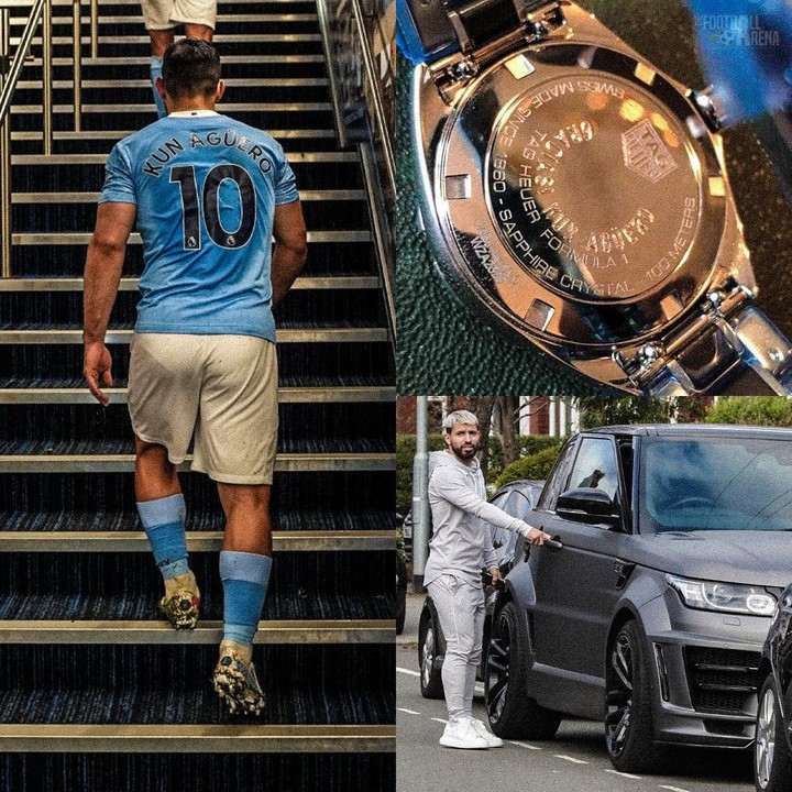 The Moment Aguero Handed Over His N29M Range Rover To Man City's Kitman (Video)