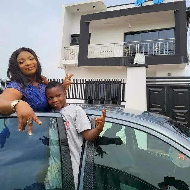 Laide Bakare's 13-year-old daughter gifts younger brother Mercedes Benz as birthday gift (Video)