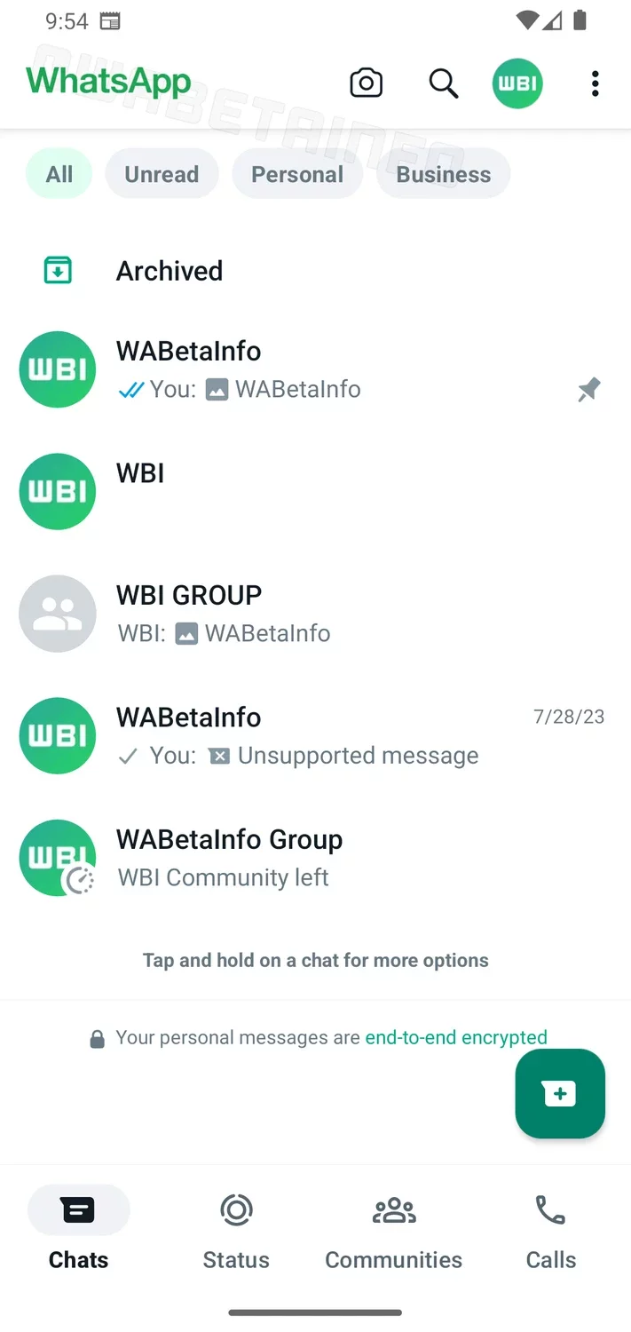 Image Credit-Wabetainfo - WhatsApp is working on a new interface design with changed colors and chat filters