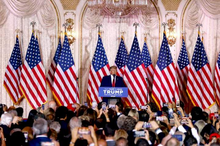 Donald Trump announces 2024 White House run (video)