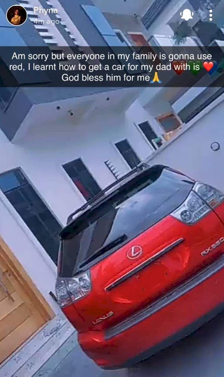 BBNaija star, Phyna buys her father a brand new Lexus SUV (Video)