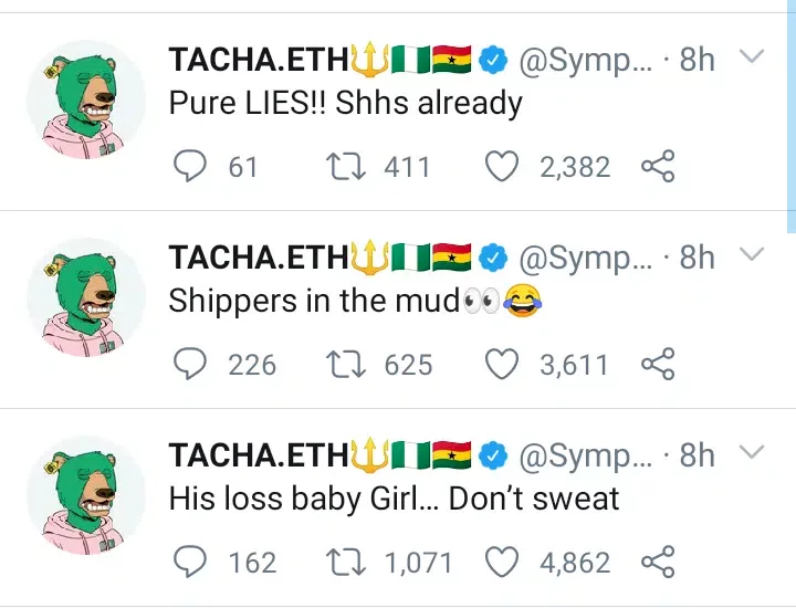 BBNReunion: 'Fear men! Never let a confused man waste your energy' - Tacha reacts to Liquorose and Emmanuel's saga
