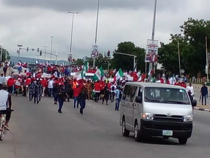 Protest grounds FCT as over 5,000 storm National Assembly
