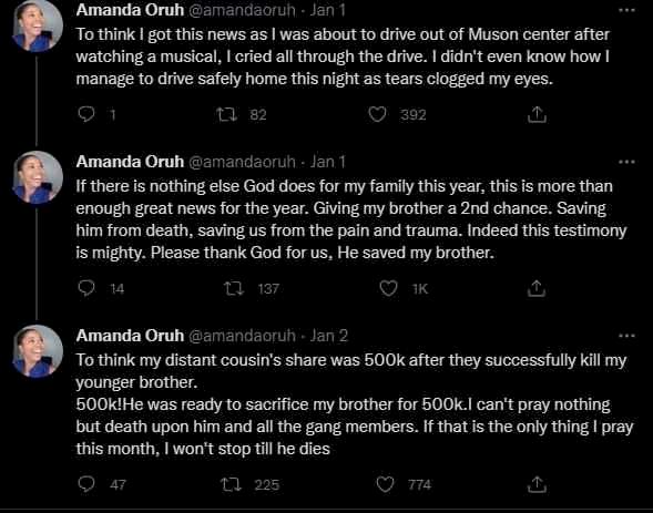 'How my cousin tried to use my brother for ritual because of N500k' - Actress, Amanda Oruh narrates