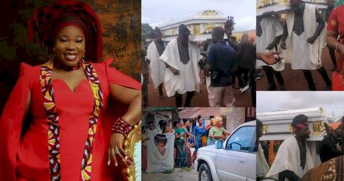 Actress Ada Ameh laid to rest (Photos/Video)