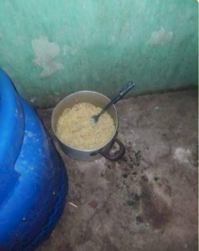 Man in shock after walking in on hired plumber cooking noodles in his kitchen