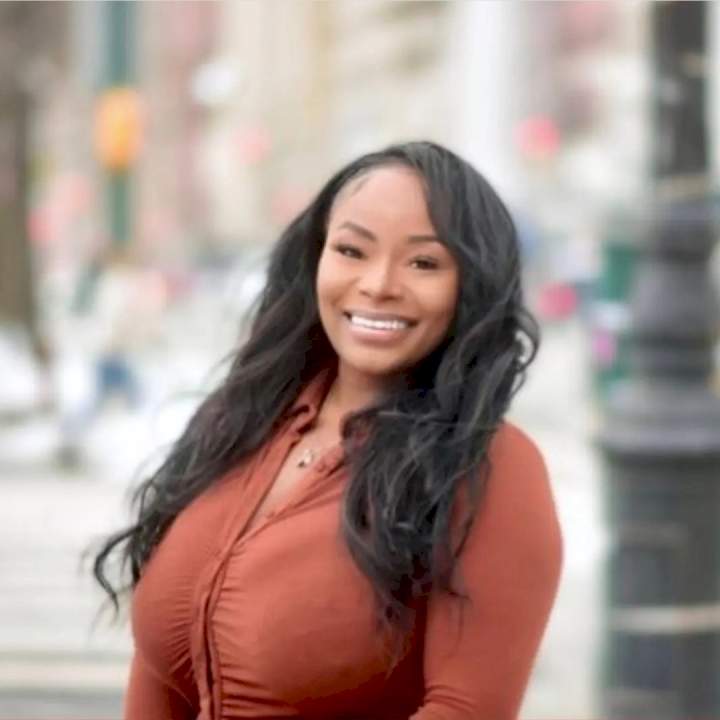 Busty Nigerian lawyer practicing in New York is told to crop out her chest in professional photo because her bust makes it 'unprofessional'