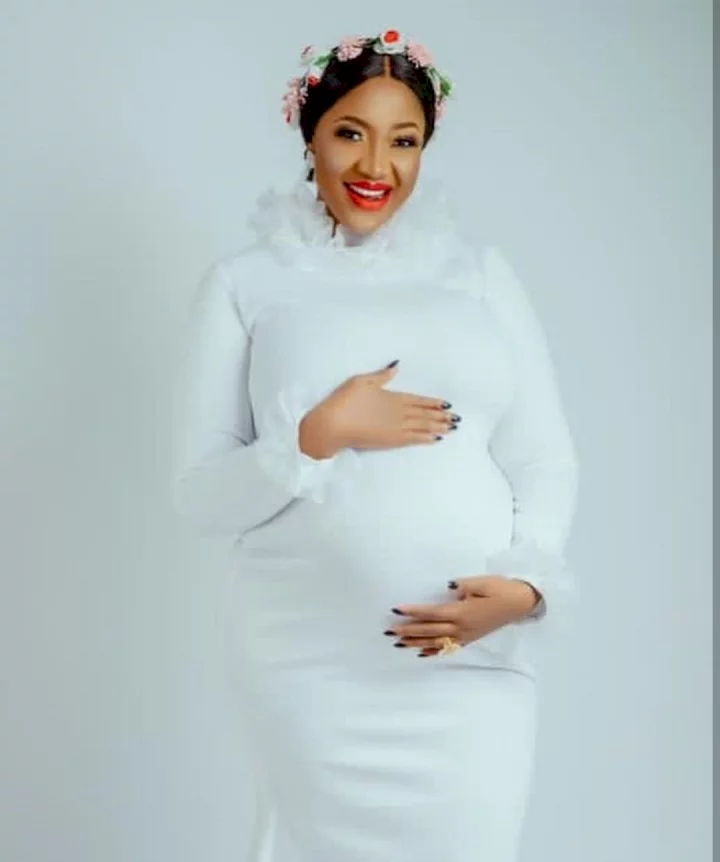 'It's time for the world to meet my son born by my second wife' Yul Edochie shows off his child with another woman as his wife tells him 'may God judge both of you'