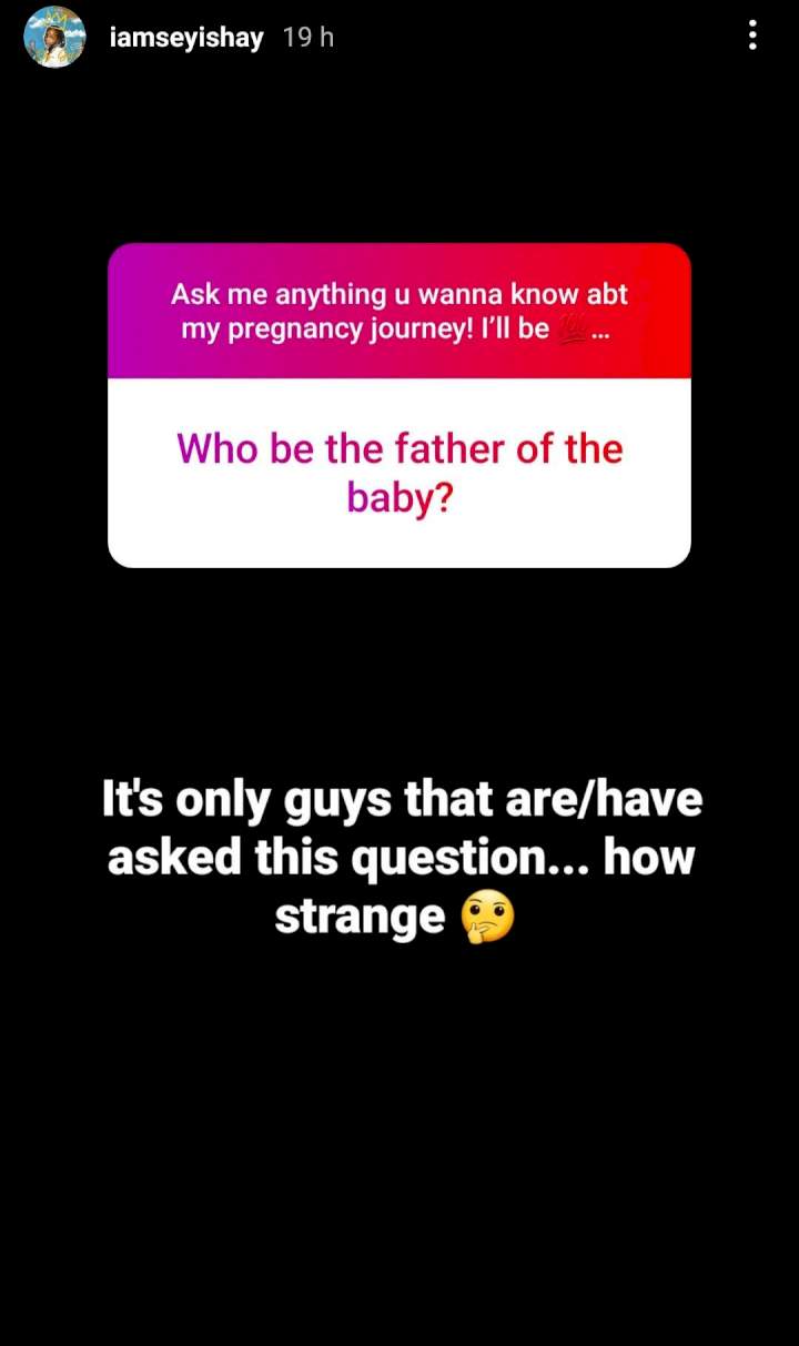 ''Elohim'- Seyi Shay responds after fans inquired who got her pregnant