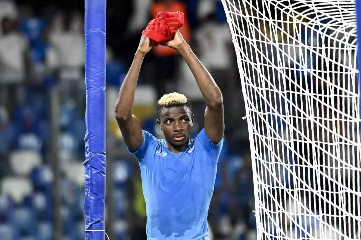 Victor Osimhen after Napoli's game against Genoa