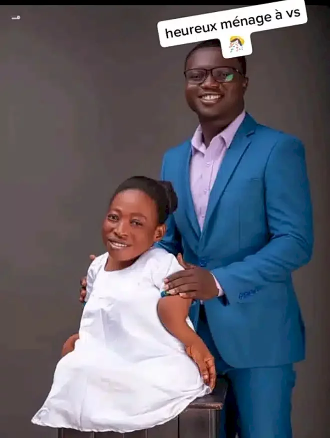 'Love is sweet' - Man shows off his beautiful physically challenged woman (Video)