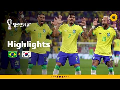 Brazil 4  -  1 South Korea (Dec-05-2022) World Cup 2022 Highlights
