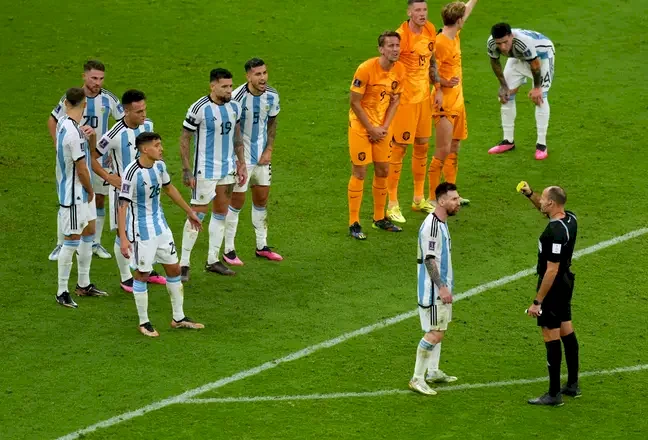 Referee sent home from World Cup after giving out 17 yellow cards during Argentina's quarter-final match against Netherlands