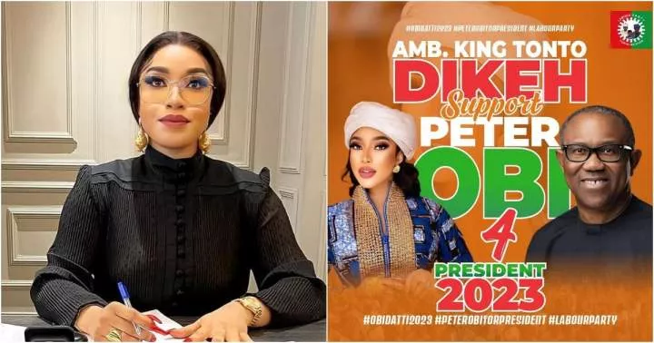 Why I willingly gave my support to vote for Peter Obi - Tonto Dikeh