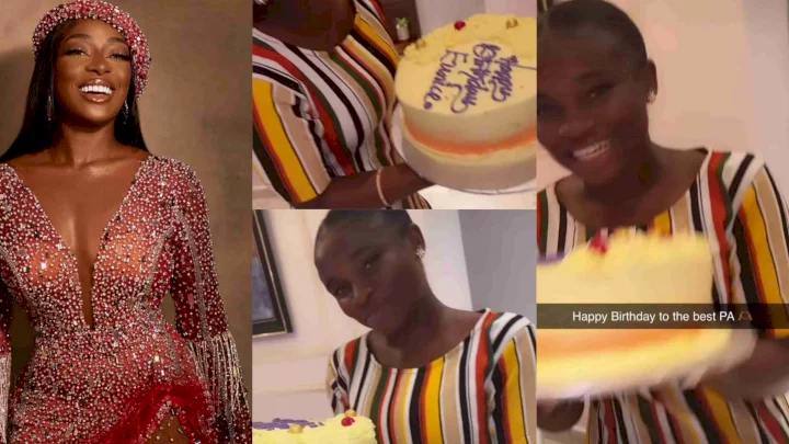 "I've never received birthday present from any of my boss" - Dorcas Fapson's PA enthuses after receiving cake gift (Video)