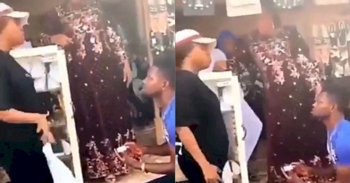"Your thing is too small" - Lady turns down man's proposal in public (Video)