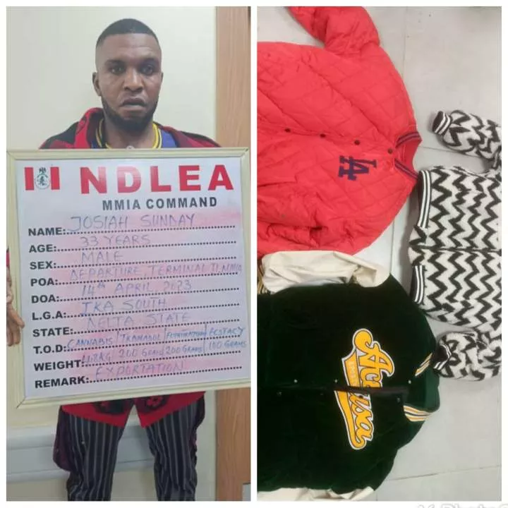 NDLEA intercepts drug consignments in winter jackets and body lotions at Lagos airport  (video)