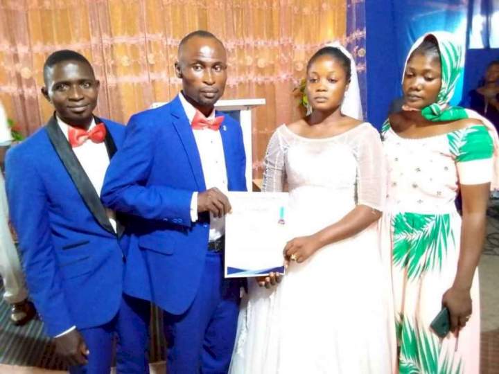 Husband Of 'Frowning Bride' Explains Sad Reason For His Wife's Countenance