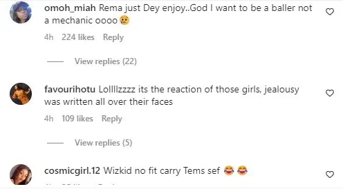 'Jealousy was written all over the faces of others' - Reactions as Rema lifts female fan (Video)