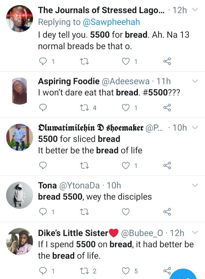 Woman laments after unknowingly buying loaf of bread for N5,500; Nigerians react