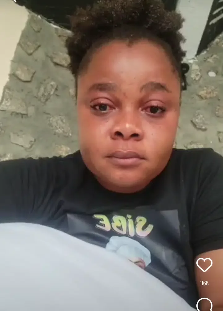 'A girl is just weak and frustrated' - Bimbo Ademoye says as she breaks down in tears (Video)