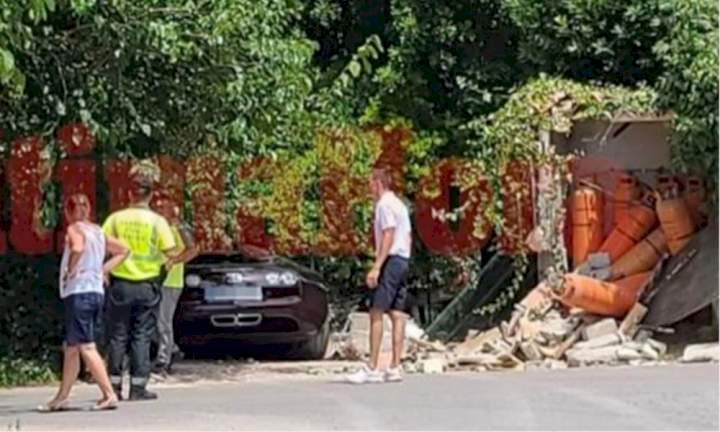 EPL: Cristiano Ronaldo's £1.7m Bugatti Veyron crashes in Majorca