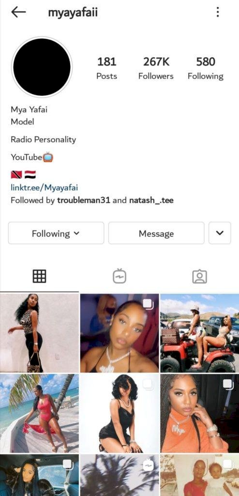 Davido’s alleged lover Mya Yafai bounces back on IG after de-activating her page over scandal