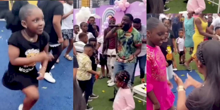 "Wow, this is the best child party this year" - Fans gush over photos and videos from Timaya's daughter, Emma's 10th birthday party