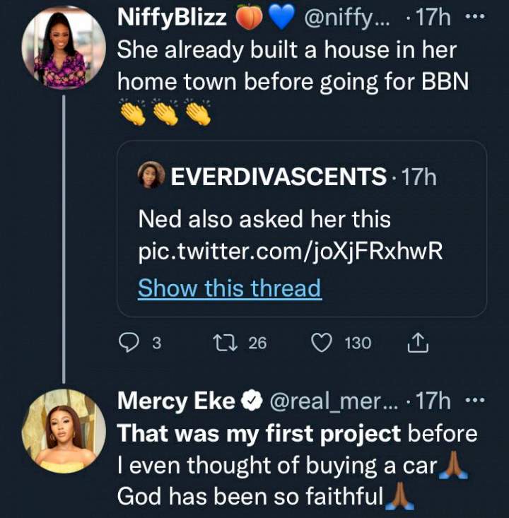 'You claimed to be poor on the show' - Mercy Eke dragged over claims of owning three cars, house before BBN