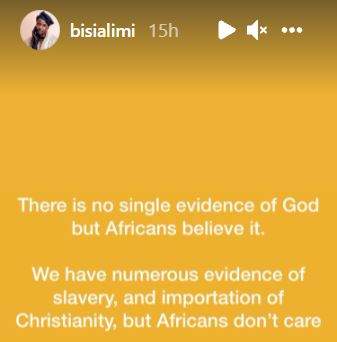 'There is no single evidence of God, but Africans believe it' - Activist, Bisi Alimi