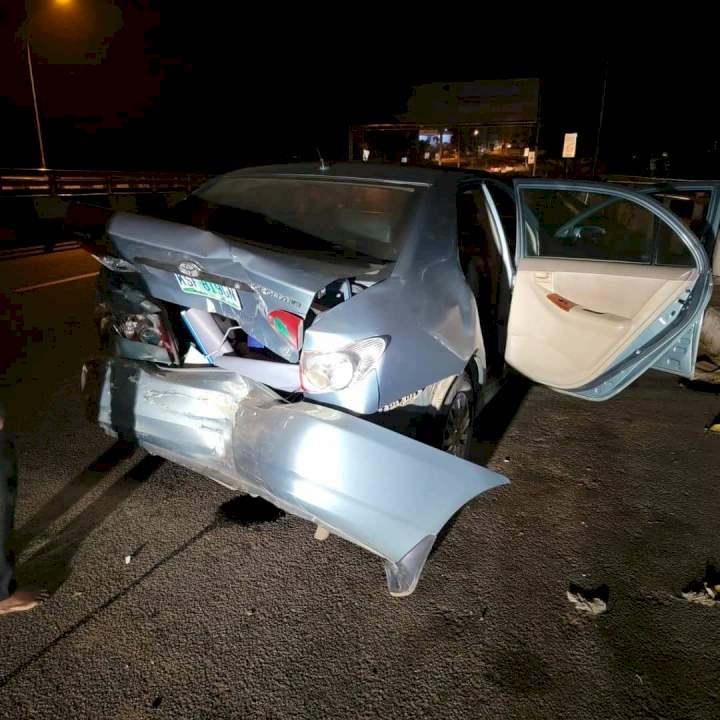 Comedian Klint Da Drunk survives car crash in Abuja (photos)