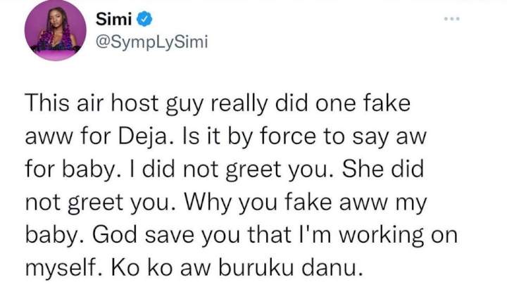 'Trying to create content by force' - Simi mocked over comment on how air host gave daughter 'fake awww'